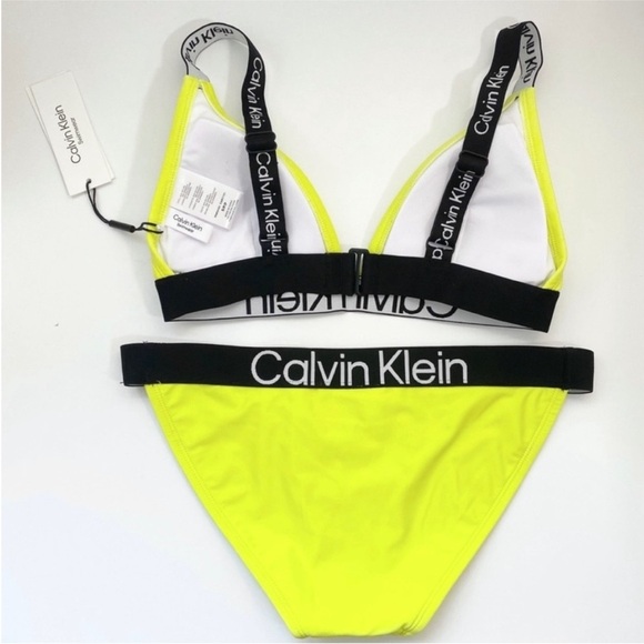 Calvin Klein swim bikini in neon yellow NWT - Picture 3 of 3